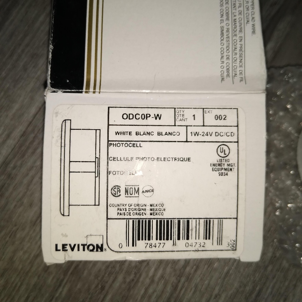 Leviton ODC0P-W